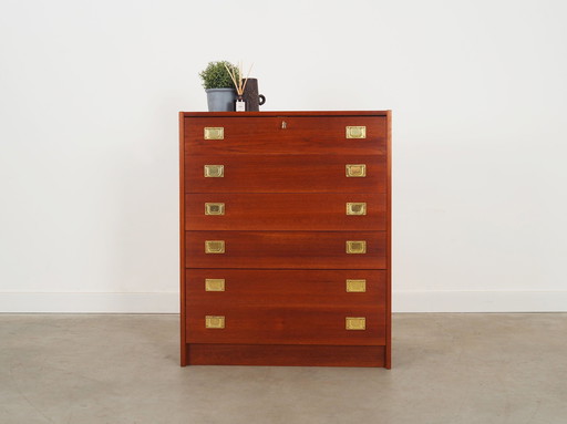 Teak Chest Of Drawers, Danish Design, 1960S, Production: Denmark