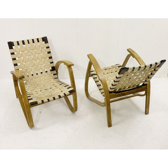 Image 1 of Pair of vintage bentwood armchairs by Jan Vanek for Up Závody, Czechoslovakia 1930