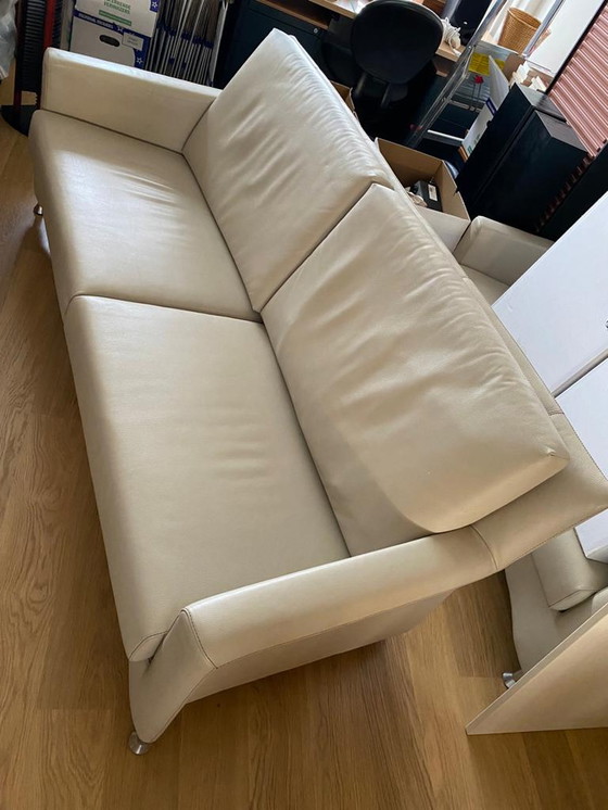 Image 1 of Leolux leather three-person sofa