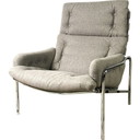 Vintage "Nagoya SZ09" armchair in black fabric by Martin Visser for T Spectrum, Netherlands 1960