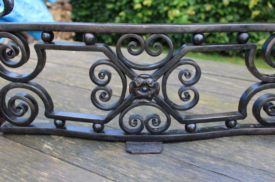 Image 1 of Leendert Ringlever fireplace grate, frog coal kit cast iron