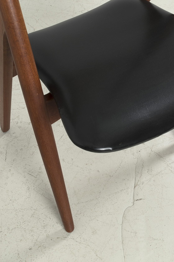 Image 1 of Set of 3 'CH29P Sawbuck' dining chairs