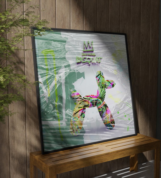 Limited: Wrapped Woof – Basquiat Edition | 140 X 140 Cm | 2025 (Ori, 1983)