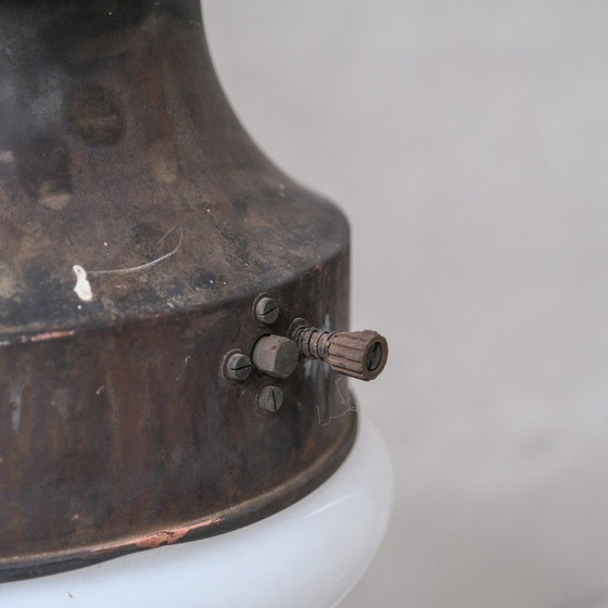 Image 1 of Vintage metal pendant lamp, France 1900