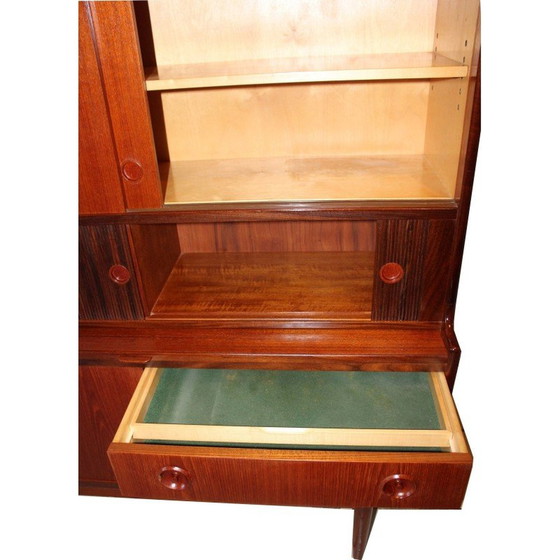Image 1 of Vintage teak highboard by Johannes Andersen for Oy Wilh. Schauman, 1969