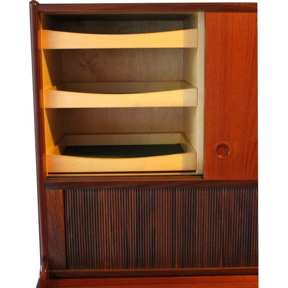 Image 1 of Vintage teak highboard by Johannes Andersen for Oy Wilh. Schauman, 1969