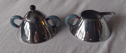 Alessi Sugar Bowl And Milk Jug