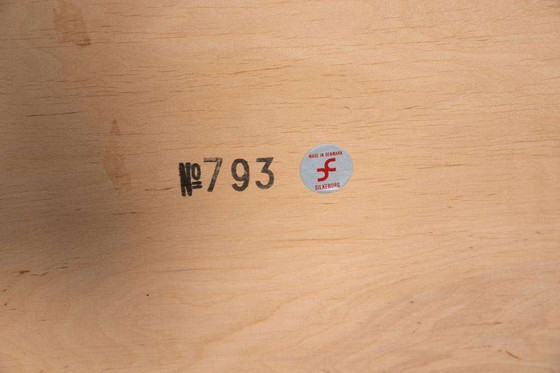 Image 1 of Specchio XL vintage in teak, specchio ovale Silkeborg