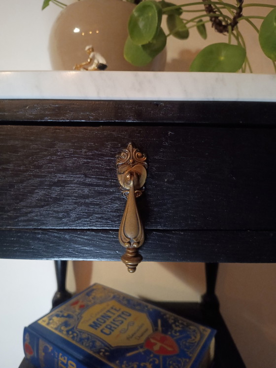 Image 1 of Elegante mueble auxiliar/pedestal/mueble para bebidas negro