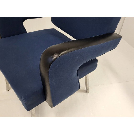 Image 1 of Pair of vintage President armchairs by Jacques Adnet