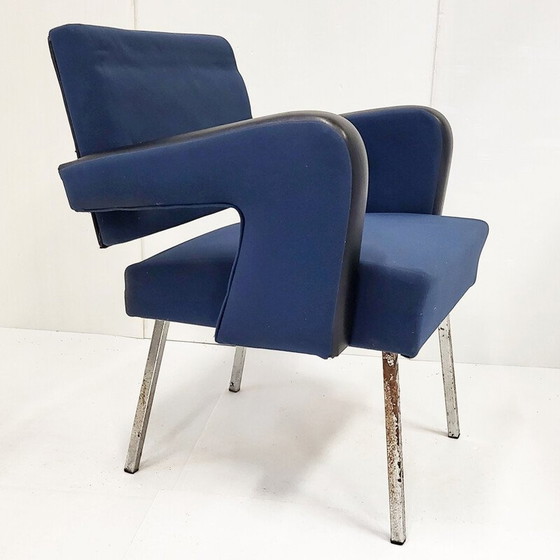 Image 1 of Pair of vintage President armchairs by Jacques Adnet