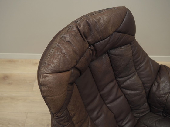 Image 1 of Leather Swivel Armchair, Danish Design, 1960S, Designer: H.W. Klein, Manufacture: Bramin