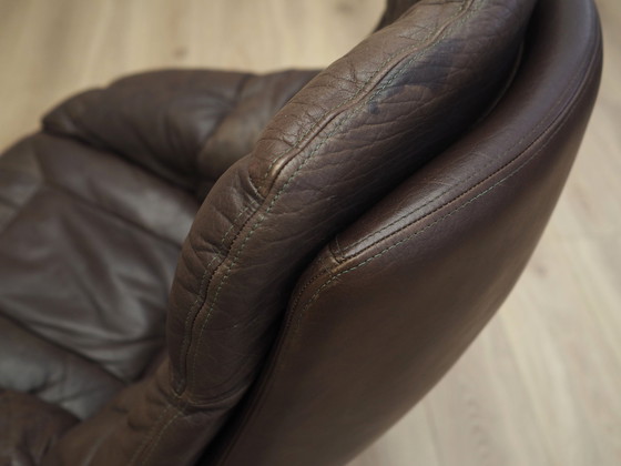 Image 1 of Leather Swivel Armchair, Danish Design, 1960S, Designer: H.W. Klein, Manufacture: Bramin