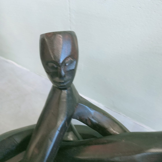 Image 1 of Tavolino da caffè vintage, arte africana 