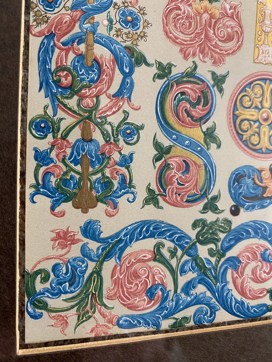 Image 1 of 4 Chrome Lithographs From History Of Design By Racinet