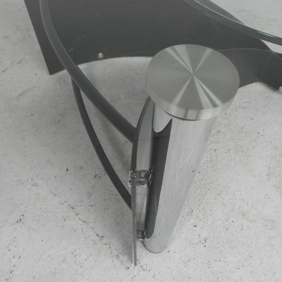 Image 1 of Design Coffee Table With 3 Rotating Glass Plates, 1980s