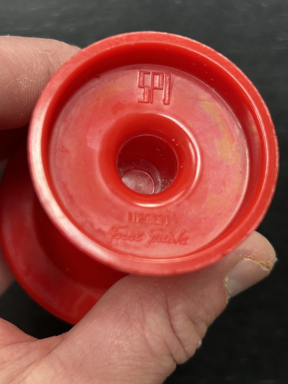 Image 1 of Grande set di 2 portauova Gniska Design rosso