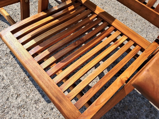 Image 1 of Teak Standing Chairs, Folding