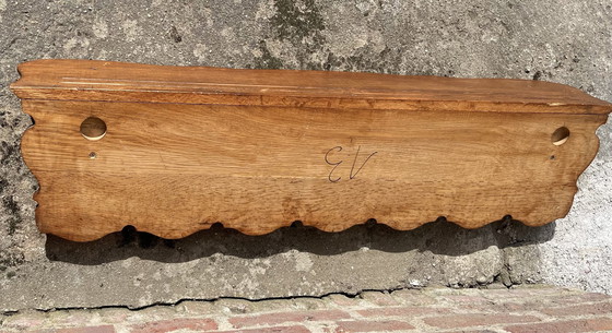 Image 1 of Solid Oak Coat Rack