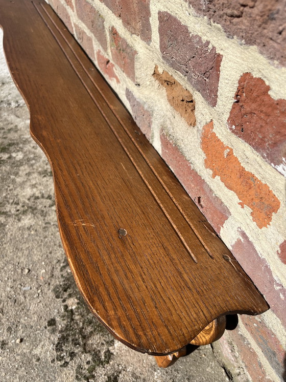 Image 1 of Solid Oak Coat Rack