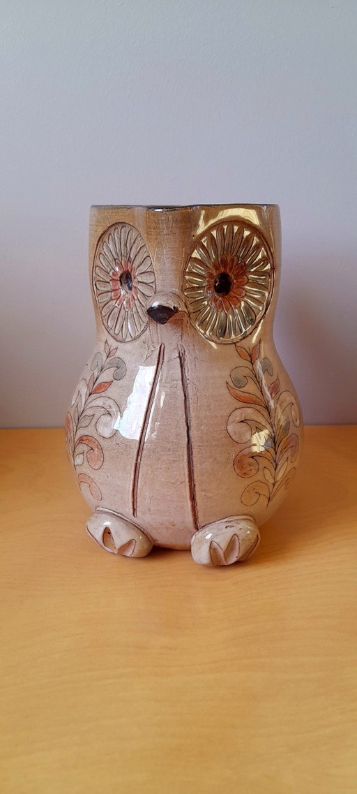 Zoomorphic Owl pitcher, Michel Bailly, 1960.