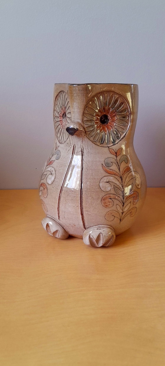 Image 1 of Zoomorphic Owl pitcher, Michel Bailly, 1960.