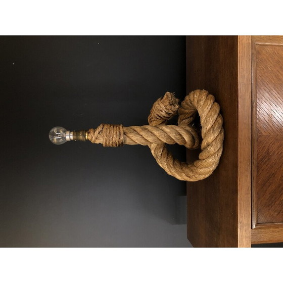 Image 1 of Vintage rope lamp by Audoux Minet, 1960s
