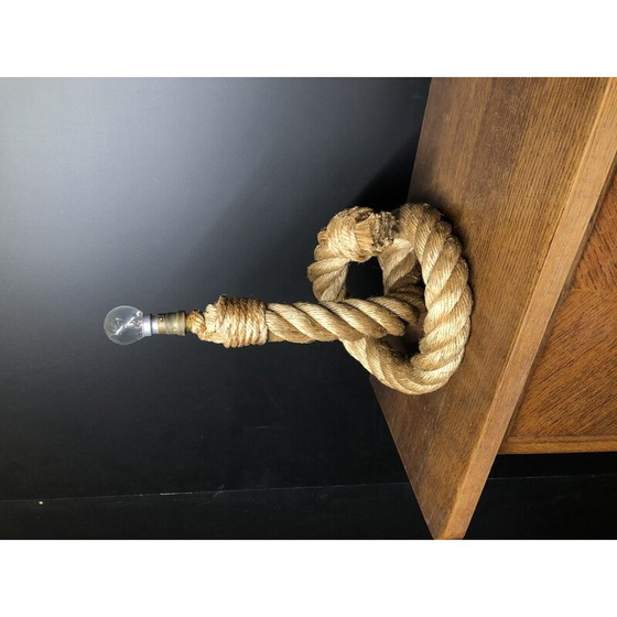 Image 1 of Vintage rope lamp by Audoux Minet, 1960s