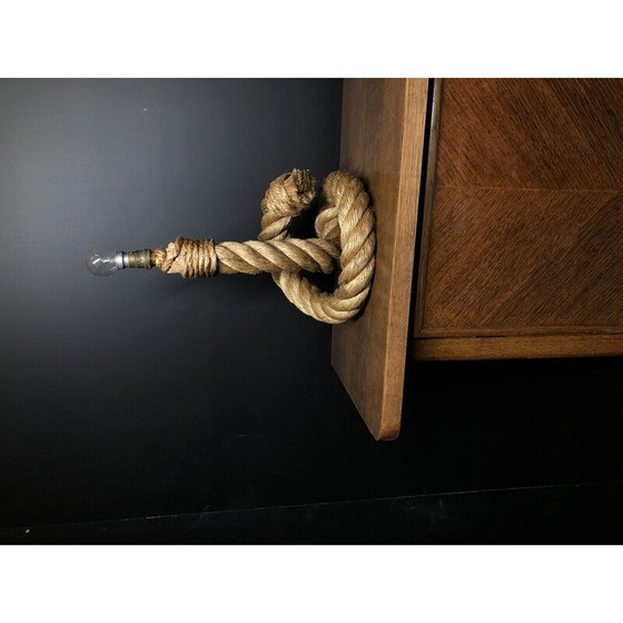Image 1 of Vintage rope lamp by Audoux Minet, 1960s