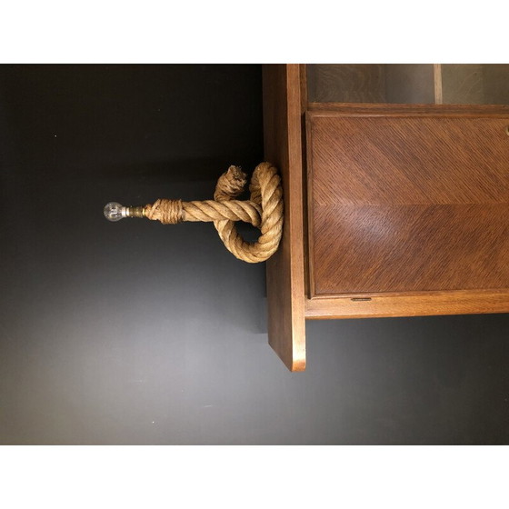 Image 1 of Vintage rope lamp by Audoux Minet, 1960s