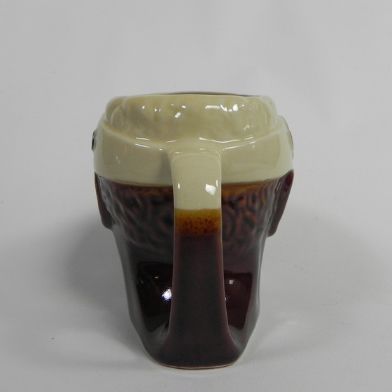 Image 1 of DECANTER CASANIS, CERAMIC, MOORISH HEAD, 1960S