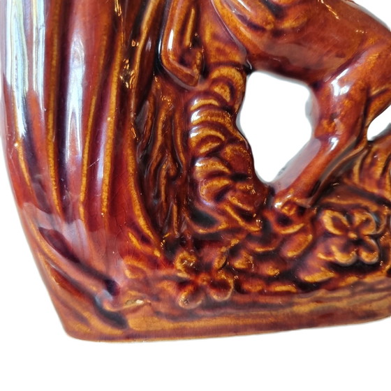 Image 1 of Vintage Ceramic Vase Horse 1970s