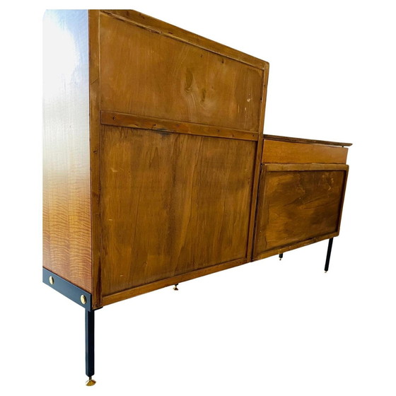 Image 1 of 1X Mid Century Modern Wood Sideboard, Consorzio Mobili Cantu, Italy 1960