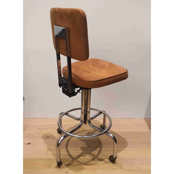 Image 1 of Vintage drafting swivel armchair