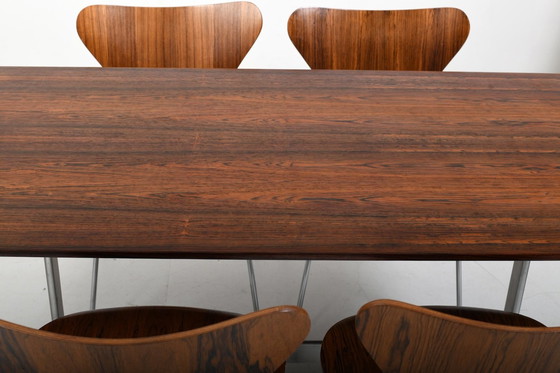 Image 1 of Arne Jacobsen Shaker Table And Series 7 Chairs 1960S