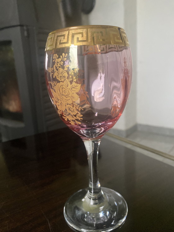 Image 1 of 5 Murano Footed Glasses