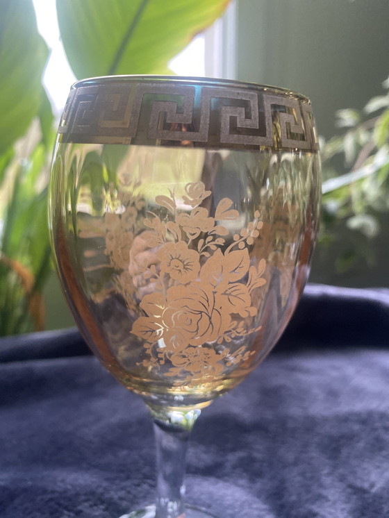 Image 1 of 5 Murano Footed Glasses