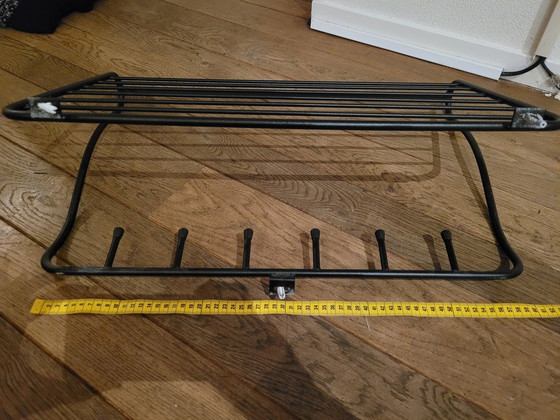 Image 1 of Coat Rack Of Iron With Hat Shelf.