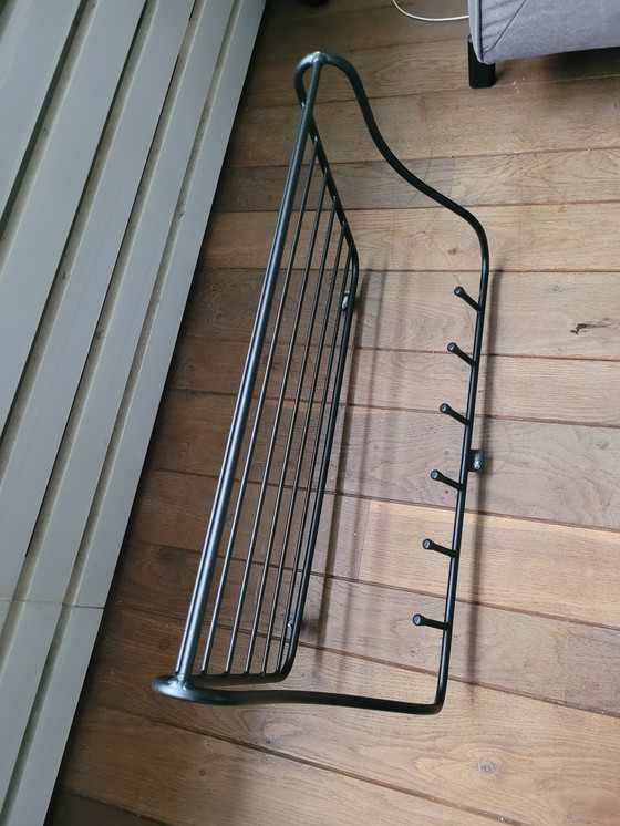 Image 1 of Coat Rack Of Iron With Hat Shelf.