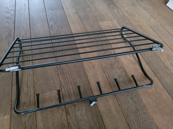 Image 1 of Coat Rack Of Iron With Hat Shelf.