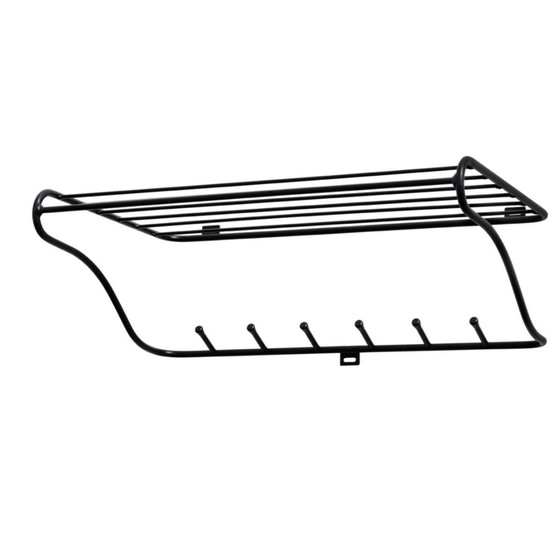 Image 1 of Coat Rack Of Iron With Hat Shelf.