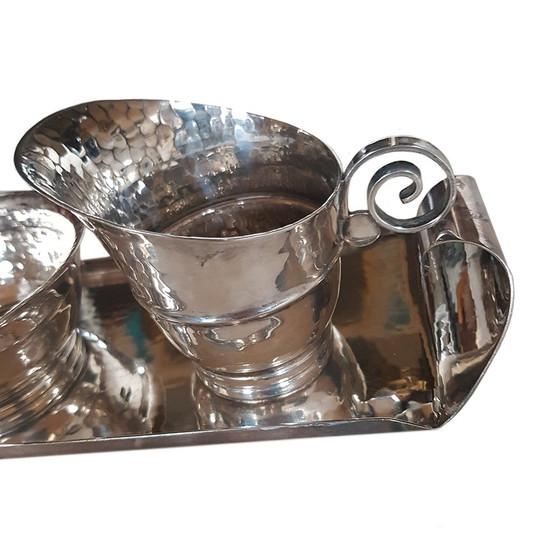 Image 1 of Milk and Sugar Set on Tray by Georg Nilsson for Gero, 1930s, Set of 3