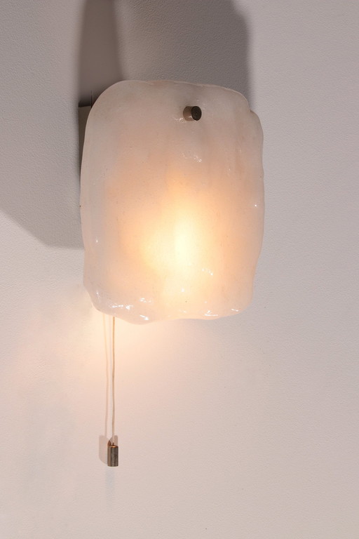 J.T Kalmar Franken Wall Lamp Model Stone, 1970