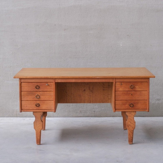 Image 1 of Danish mid-century oakwood desk, 1960s