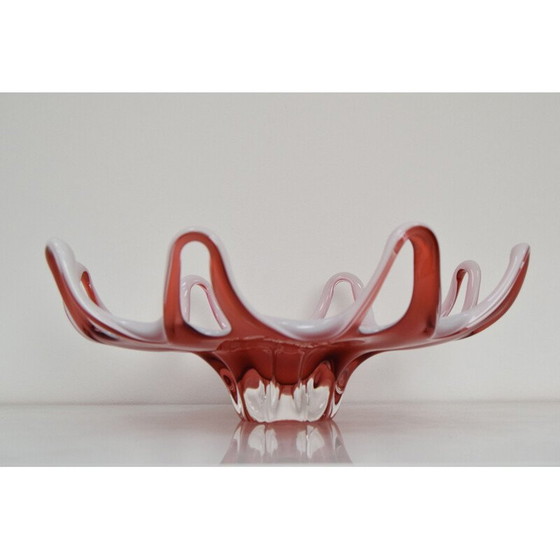 Image 1 of Bohemian vintage egermann crystal bowl, Czechoslovakia 1970