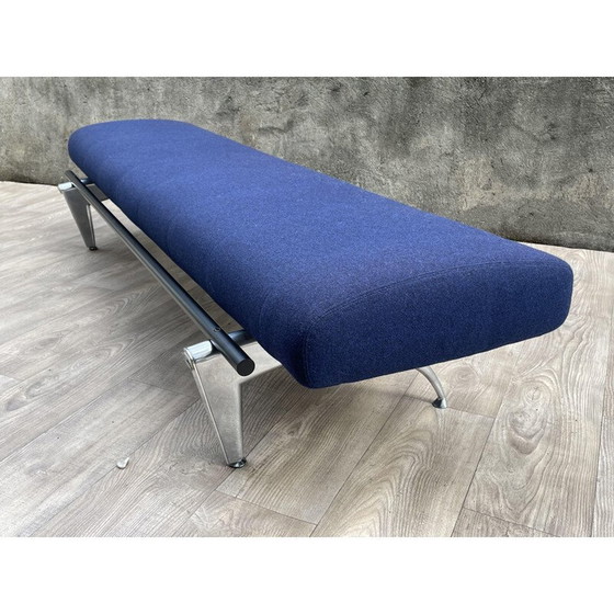 Image 1 of Vintage bench in steel covered with polyurethane foam by Rodolfo Dordoni for Moroso, 1980