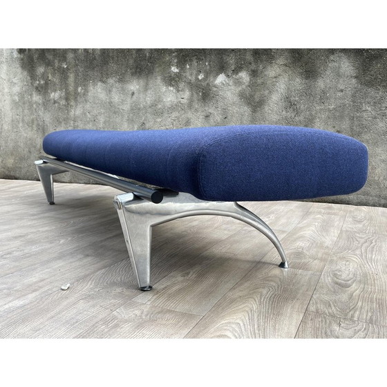 Image 1 of Vintage bench in steel covered with polyurethane foam by Rodolfo Dordoni for Moroso, 1980