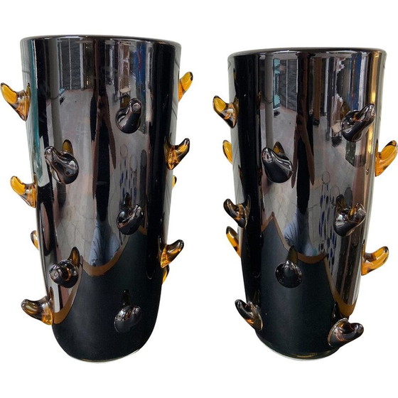 Image 1 of Pair of vintage vases by Alberto Dona, 1980