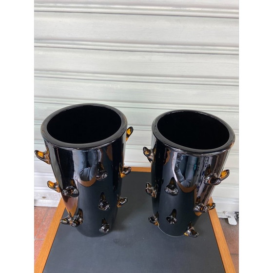 Image 1 of Pair of vintage vases by Alberto Dona, 1980