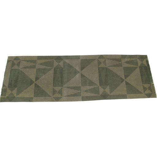 Alfombra vintage de lana abstracta, Checoslovaquia, década de 1950